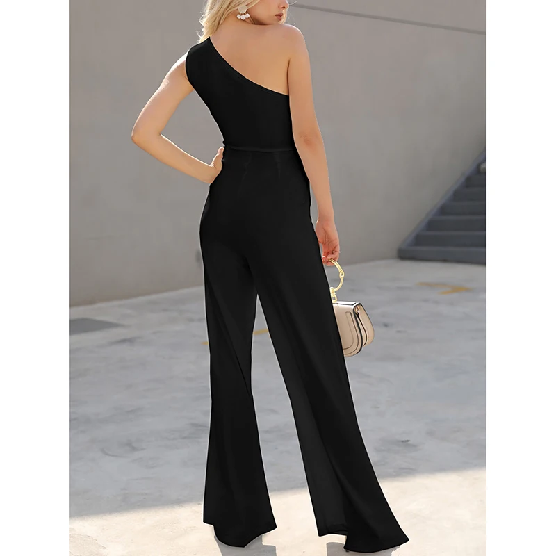 Женский комбинезон с вырезами и открытыми плечами изящные элегантные офисные