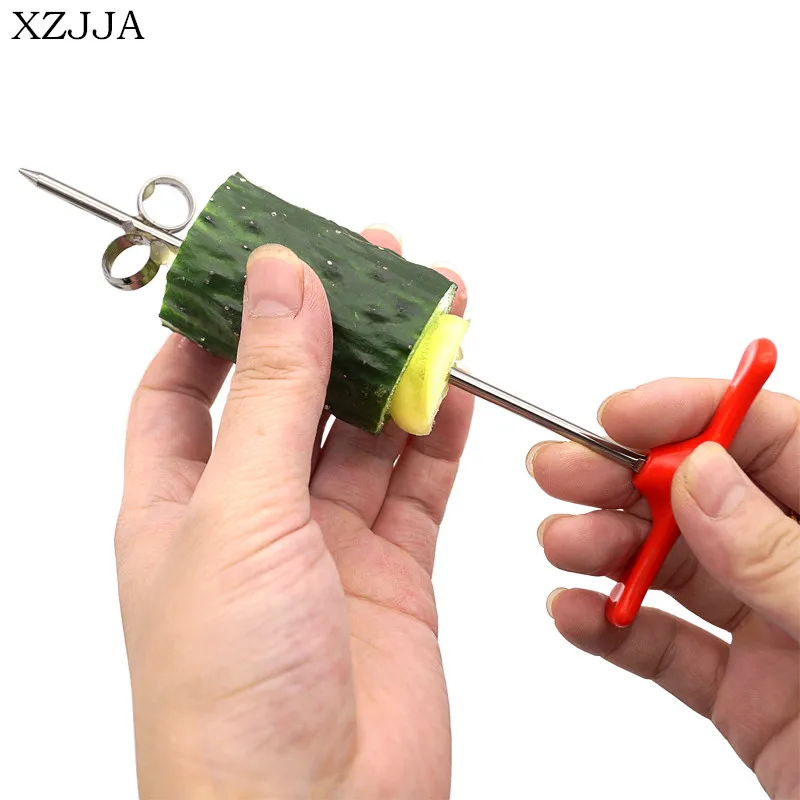 XZJJA креативный кухонный ручной спиральный нож для резки картофеля моркови