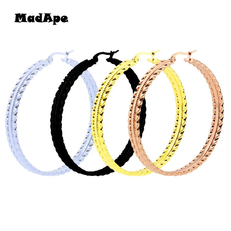 MadApe новый стиль большие золотые/Серебристые/черные/розовые цвета