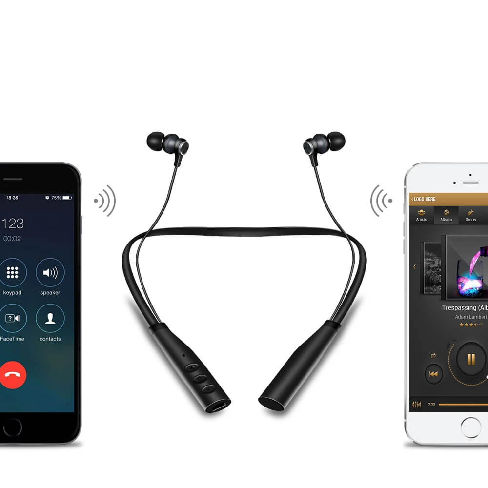 Mp3 плеер Bluetooth наушники с микрофоном музыкальный беспроводные для телефона