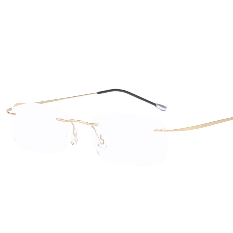 Титановый сплав ультра легкие очки для чтения + 1 5 2 3 4 без оправы sin montura gafas de lectura