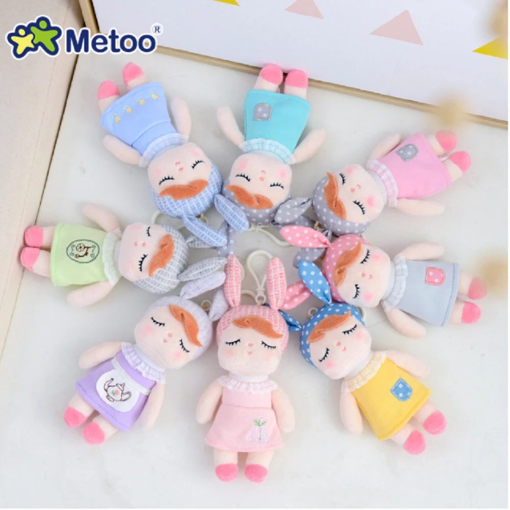 Metoo мягкие куклы плюшевые игрушки животных для детей Kawaii Стиль Мини Анжела кролик