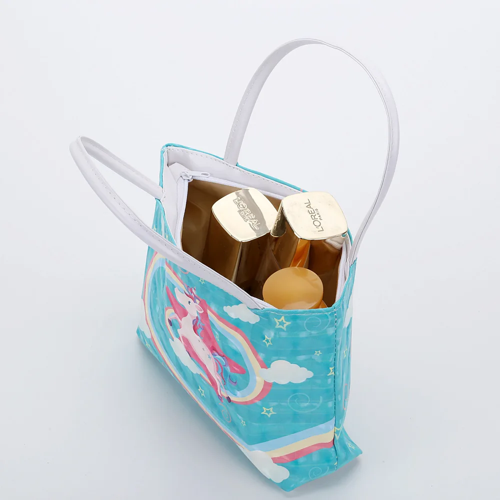 2018 Топ ТПУ горячий стиль Радуга Единорог ручная сумка женская коллекция для