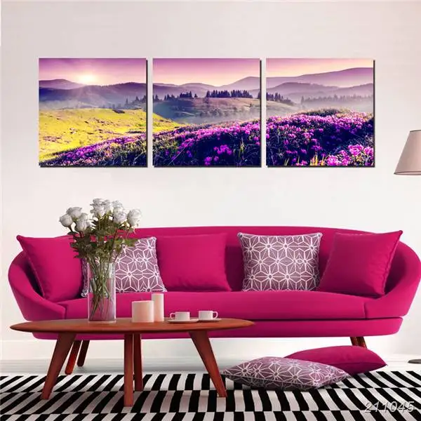 Триптих Холст Искусство пейзаж живопись красивые природные пейзажи декор