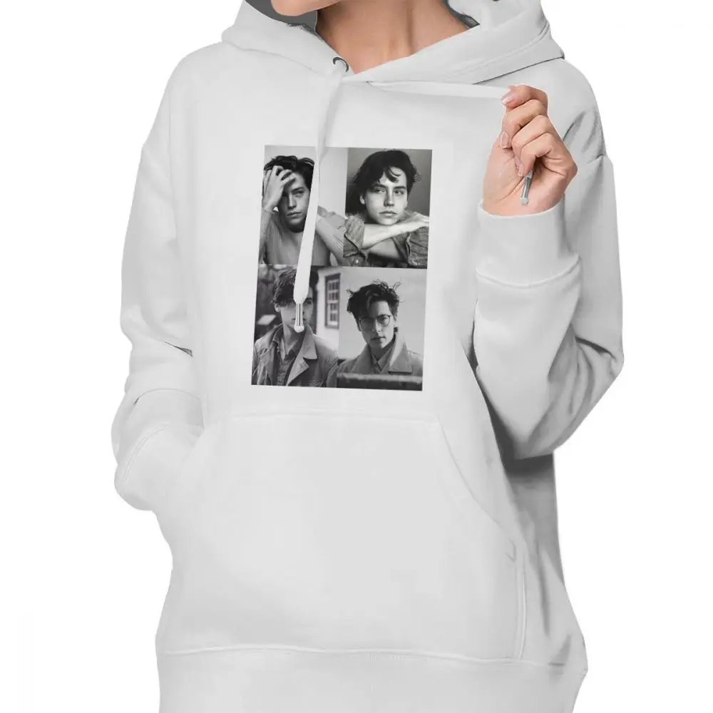 Худи Riverdale South Side Serpents с капюшоном Cole Sprouse коллажем B W простые женские худи в