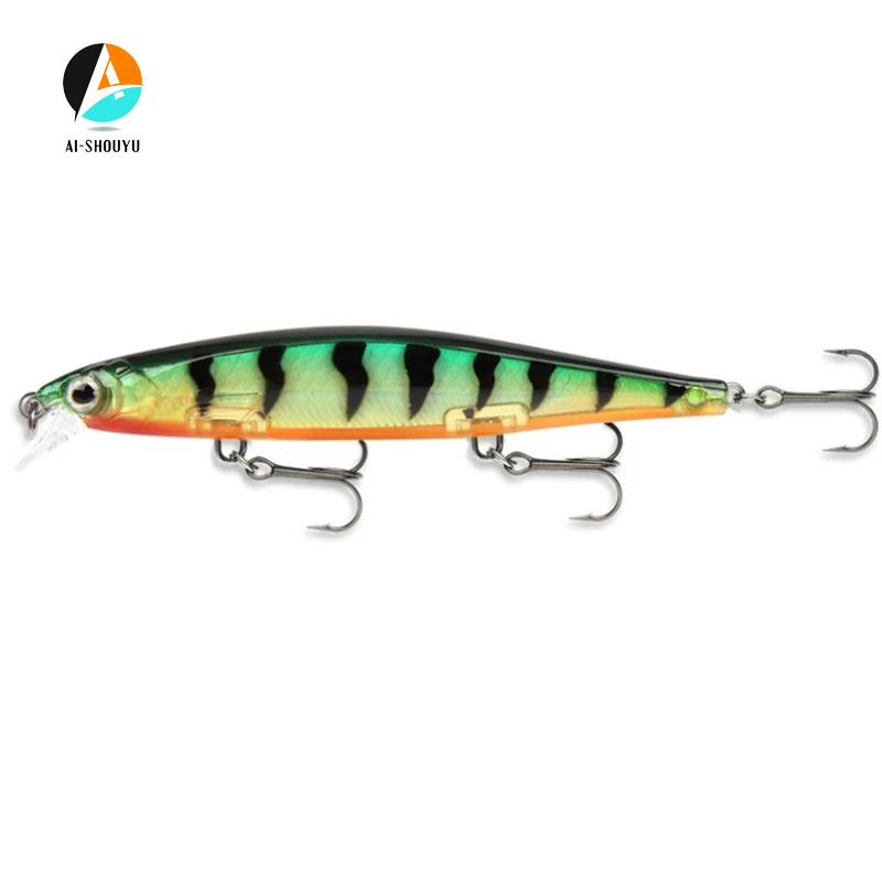 AI-SHOUYU 1 шт. жесткие рыболовные приманки 11 см/13 г 3D глаза плавающие Minnow