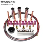 35 шт. Panasonic 500A MIG фонарь электроды и защитные чашки и звеньевой идентификатор проволочный питатель колесо проволочная Подающая трубка игла