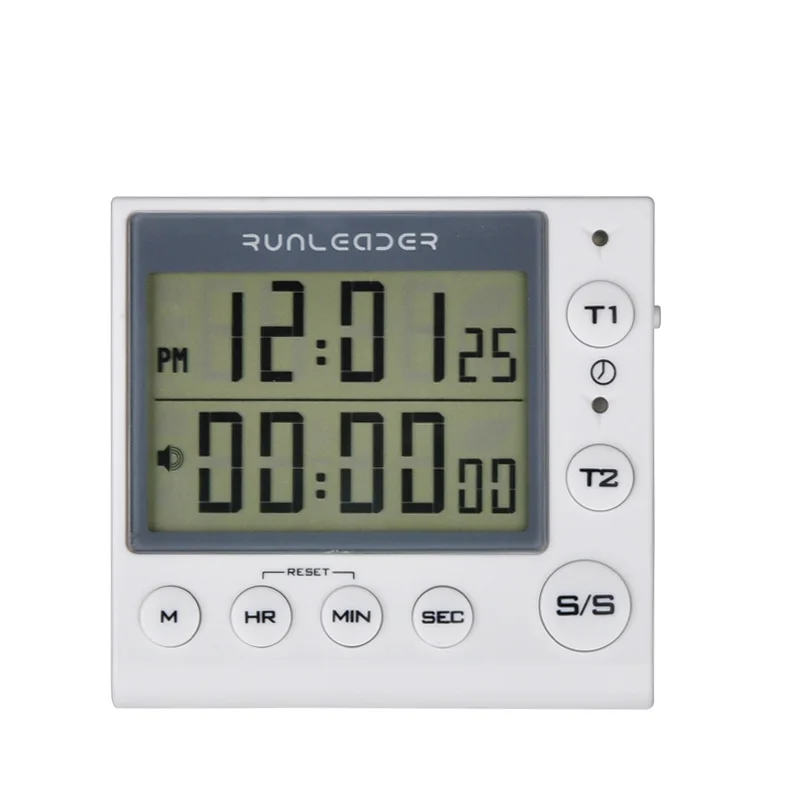 Kitchen Timer Digital Countdown 2 Channel Flashing LED for Lab Electronic Homework Exercise Gym Workout Cooking | Автомобили и