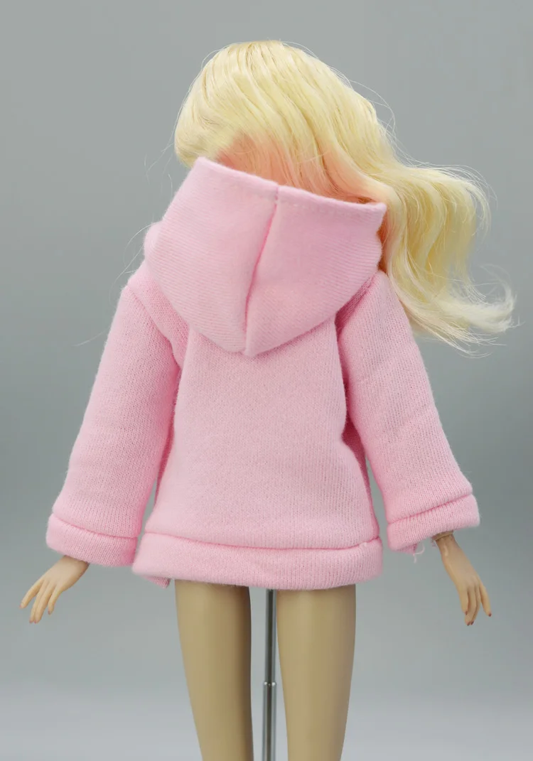 Зимняя одежда розовое пальто свитшот наряд для 1/6 BJD Xinyi FR ST Blythe кукла Барби
