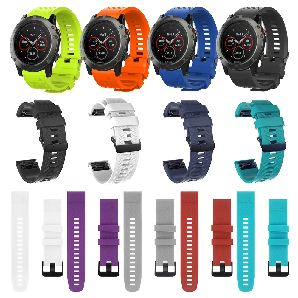 Высокое качество для Garmin Fenix5 5X 5S plus Смарт-часы наручные часы 26 мм 22 мм 20 мм быстросъемный ремешок для наручных часов