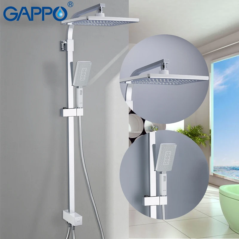 GAPPO Душевая система, смеситель для ванной, смеситель для душа, набор, душевая головка, кран для ванной, кран для воды, смеситель