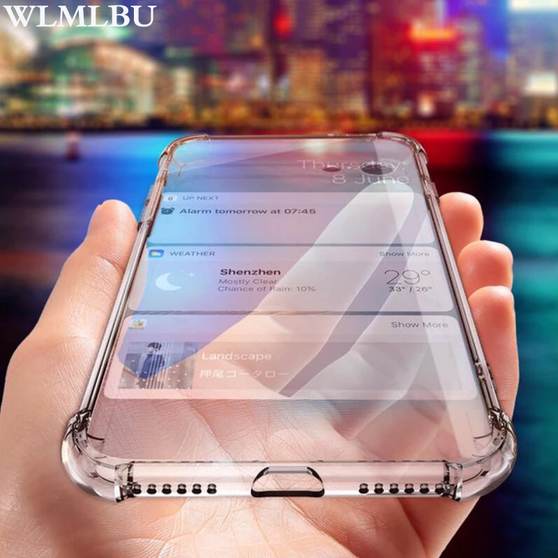 WLMLBU чехол для iPhone X 6 7 8 Plus телефона XS Max XR 5S 5 SE прозрачные противоударные Мягкие