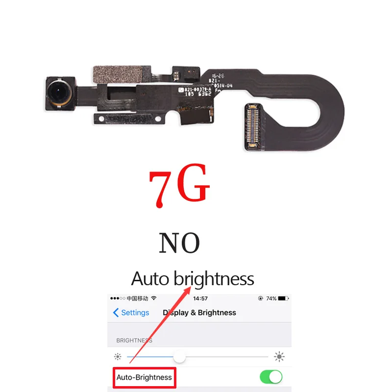 Полный комплект запасных частей для iPhone 7G 7 PLUS с динамиком+ гибкий кабель+ запасные части для фронтальной камеры