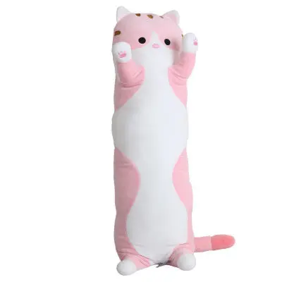 Кошка Спящая Подушка длинная подушка милая кукла девочка плюшевая игрушка