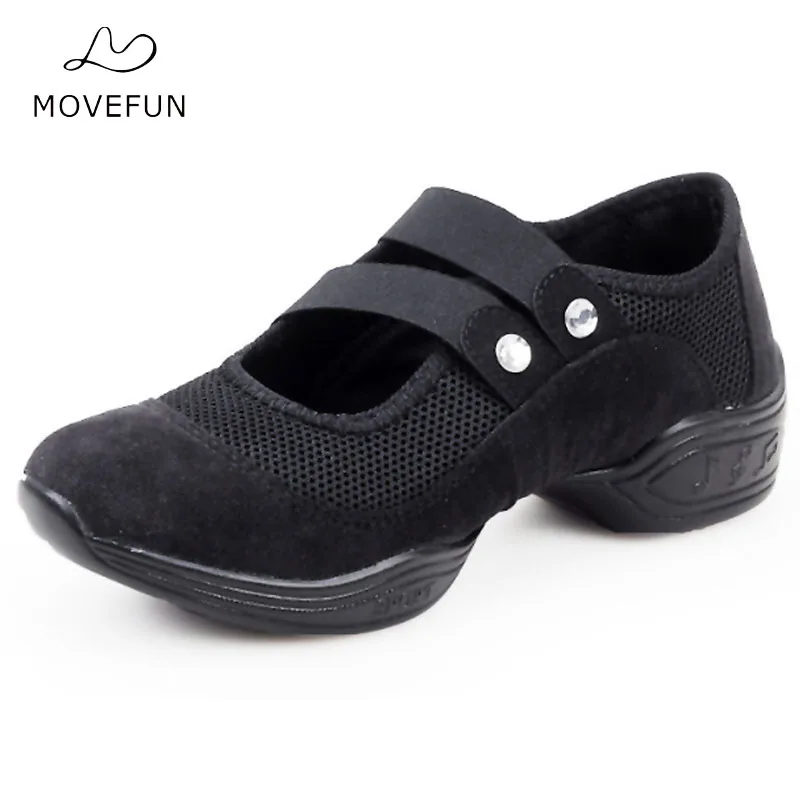 Брендовая дышащая танцевальная обувь женская для танцев на мягкой подошве