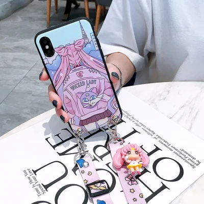 As shown in P30 pro Cute 3D Sailor Moon phone case For Huawei mate 20 20X 20pro P20 pro Nova5/4/3 Honor 20 8X Max Cartoon back cover - Цвет: As shown in