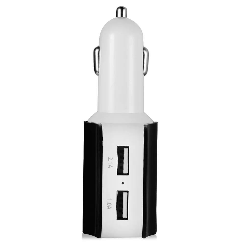 Переходник usb для зарядки в машине с гнездом прикуривателя и двумя портами usb для зарядки 17 Вт 3.1A светодиодный индикатор питания# YL5