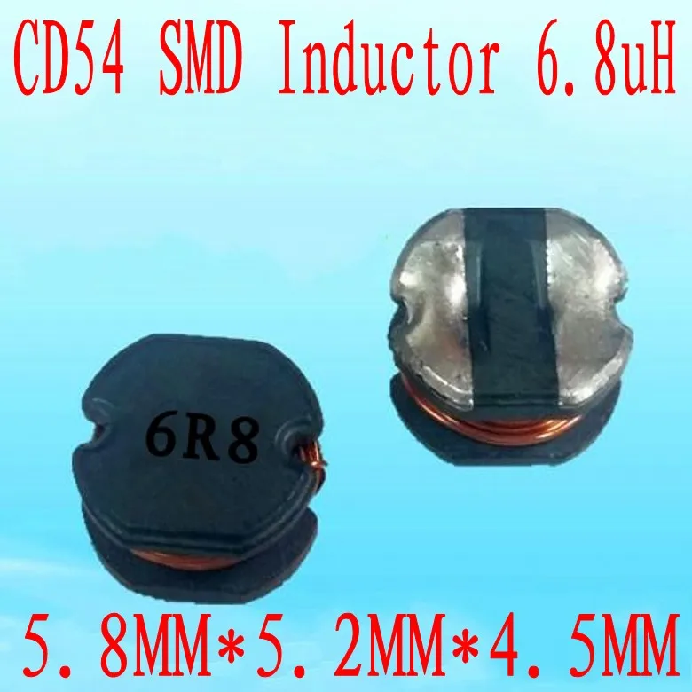 1000 шт./лот SMD Силовые индукторы CD54 6.8uh 6R8 чип индуктор 5 8*5*4 мм|Индукторы| |