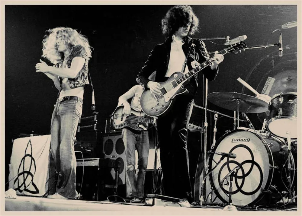 Led Zeppelin рок-музыка постеры для украшения дома в винтажном стиле настенные наклейки для дома Художественный бренд MU22