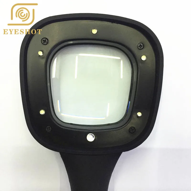 EYESHOT увеличительное стекло ручной квадратный для чтения лупа карты с 6