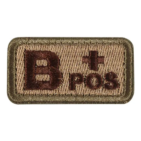 18 Военная тактика типы крови вышитые ПВХ Крюк& Петля Або поз. Нег. Патч медицинская повязка для одежды кепки мешок - Цвет: 18