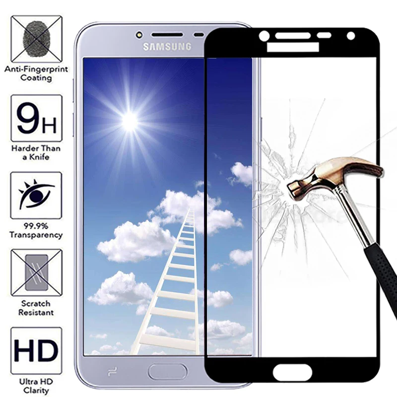 Закаленное стекло для Samsung J4 2018 защитная пленка Galaxy J400 J400F SM покрытие экрана