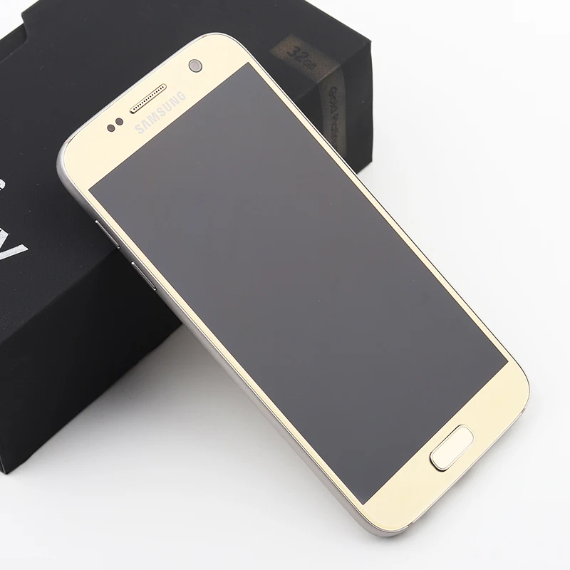 Разблокированные Мобильные телефоны Samsung Galaxy S7 4G LTE G930F G930V 5 1 дюйма 4 Гб ОЗУ 32 ПЗУ NFC