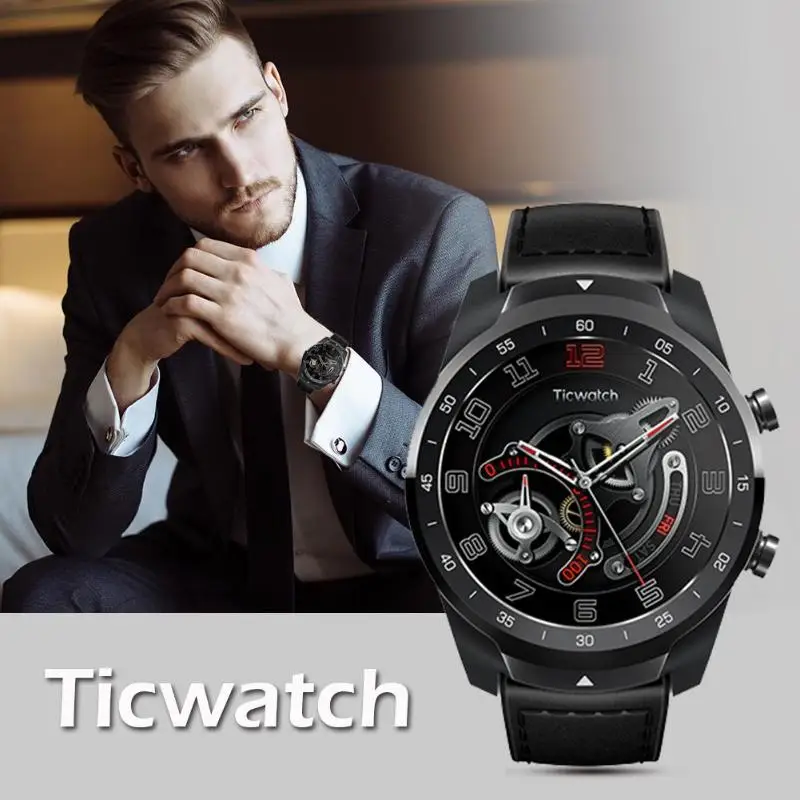 Xiaomi Ticwatch Pro NFC оплата Bluetooth Smartwatch IP68 фитнес-трекинг gps трекер пульсометр счетчик шагов калорий