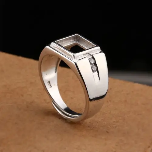 Обручальное кольцо с полукреплением из серебра 925 пробы 8 4 мм|fine jewelry|semi mount ringwedding