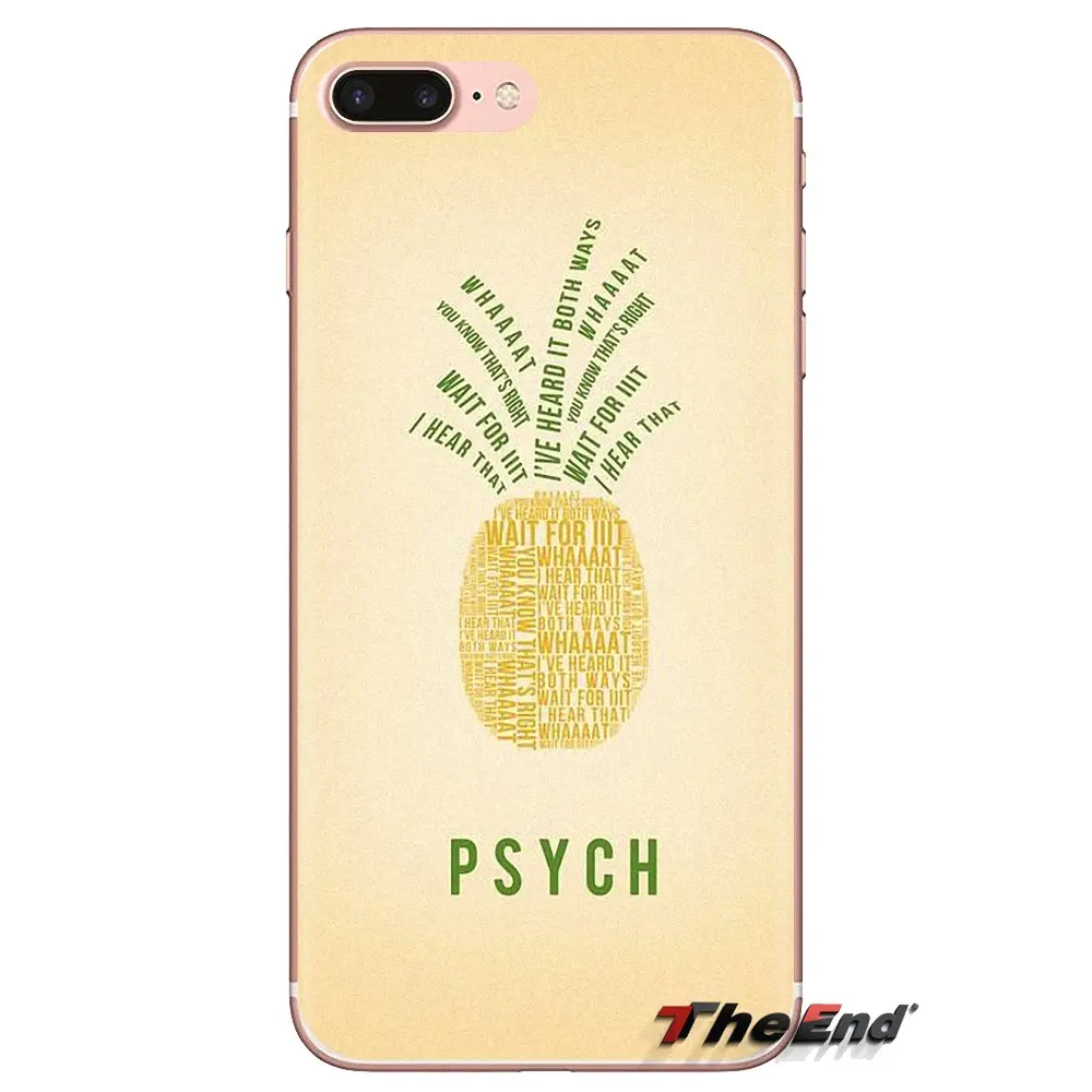 Для iPod Touch Apple iPhone 4 4S 5 5S SE 5C 6 6S 7 8 X XR XS Plus MAX мягкий прозрачный чехол с логотипом Psych Tv