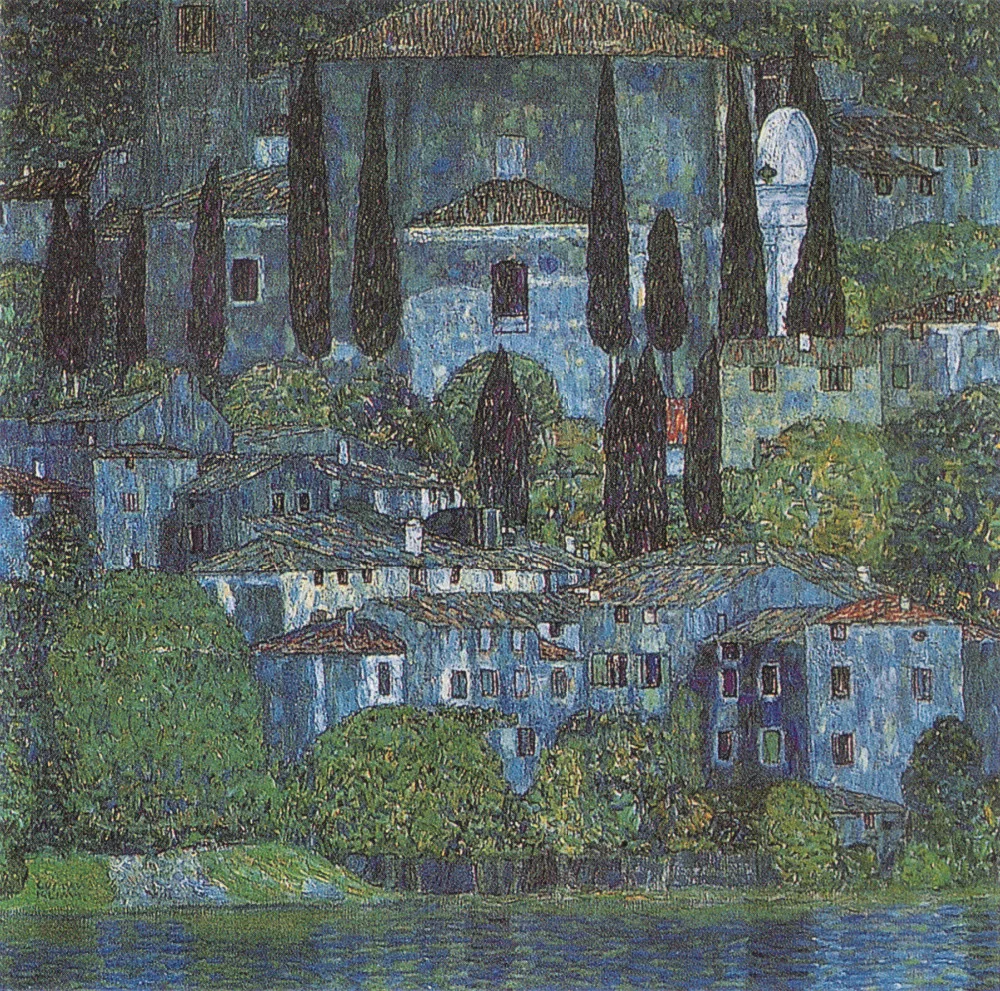 

Ручная работа картина маслом Репродукция Chruch in casson от Gustav Klimt