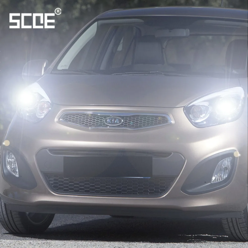 Для kia Carens Cerato K2500 Picanto Rio Soul SCOE 2 шт. супер галогенная лампа ближнего света для