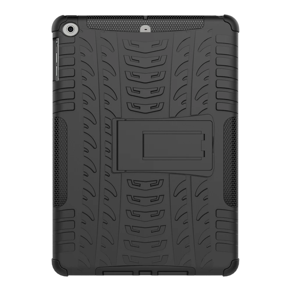 Гибридный чехол для планшета Heavy Duty для iPad Air 2 с жесткой задней крышкой, ударопрочный бронированный пластик + ТПУ # C on.