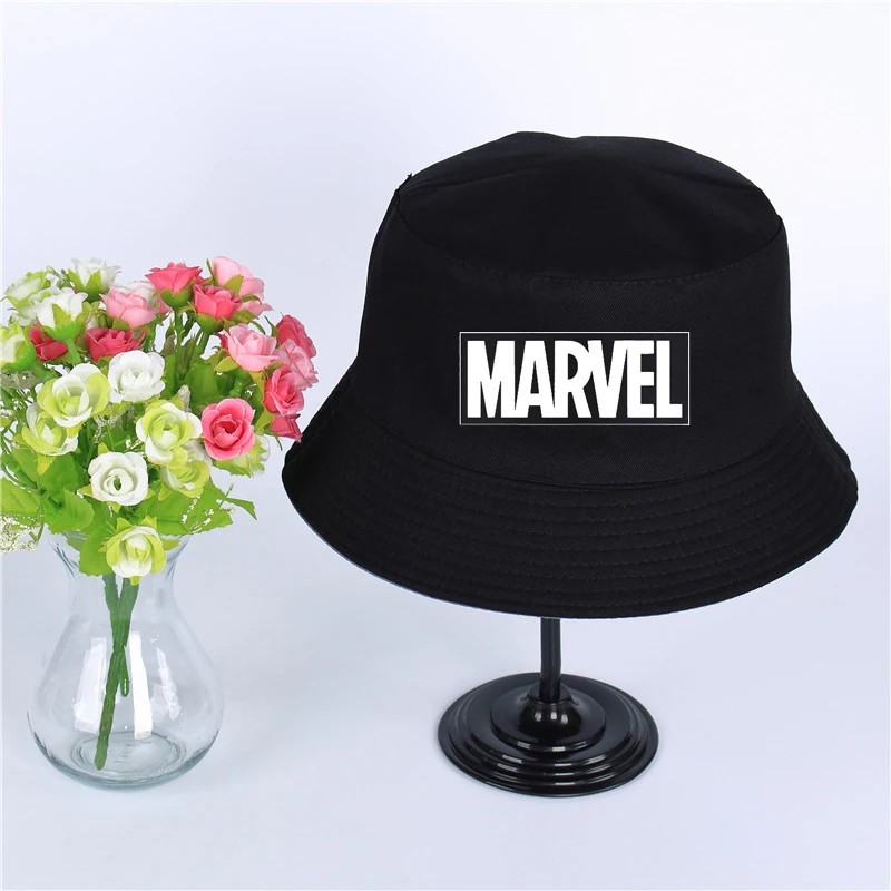 Marvel логотип летняя шляпа Женская Мужская Панама дизайн плоский солнцезащитный