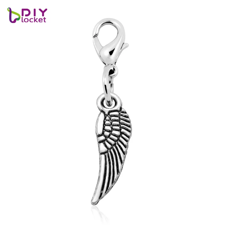 10 шт. модные подвески &quotкрыло&quot болтающиеся ожерелья и подходят для плавающего