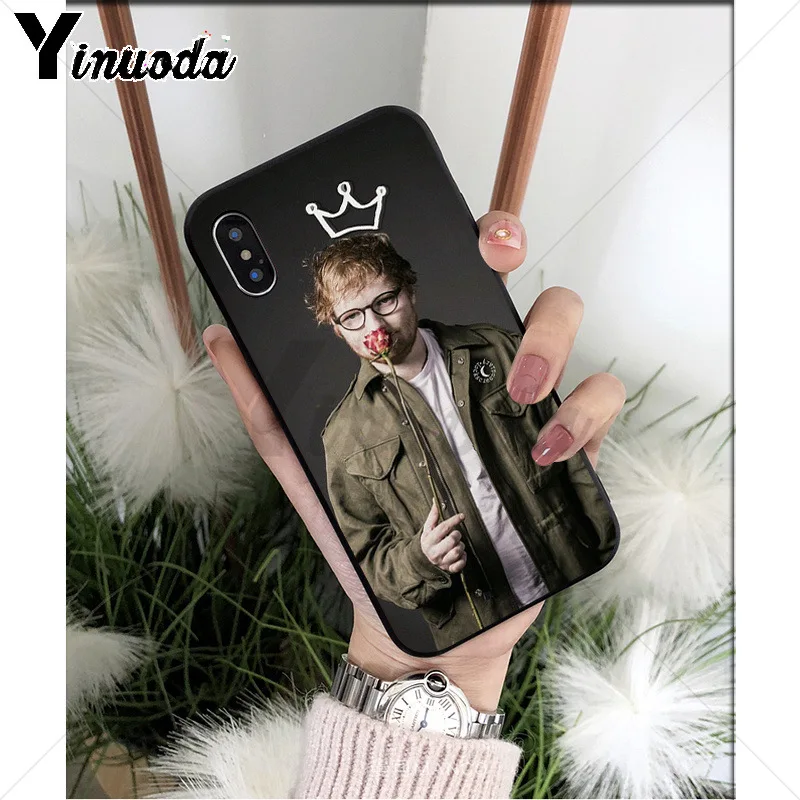 A4 Yinuoda поп-певец звезда Ed Sheeran силиконовый мягкий ТПУ чехол для телефона для iPhone 6S 6plus 7plus 8 8Plus X Xs MAX 5 5S XR - Цвет: A4