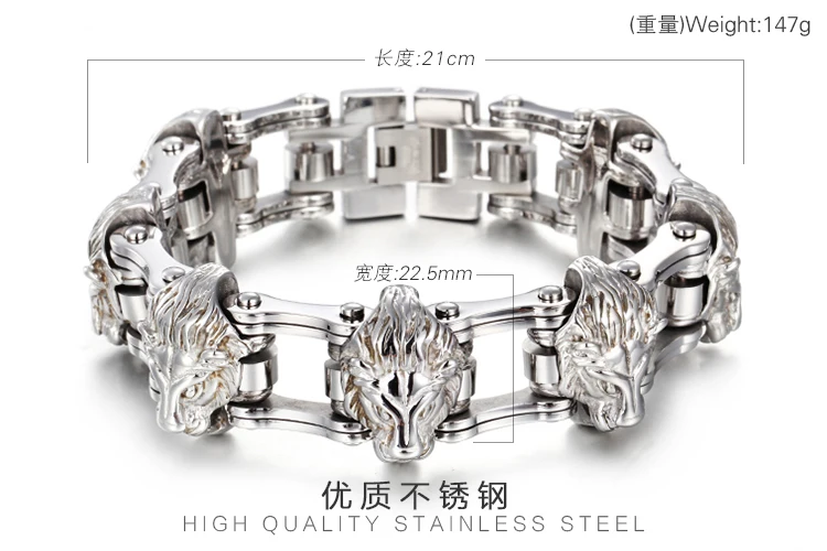 Цепочка мужская из нержавеющей стали 22 мм 8 26 дюйма|chain camera|chain womenchain charm bracelet |