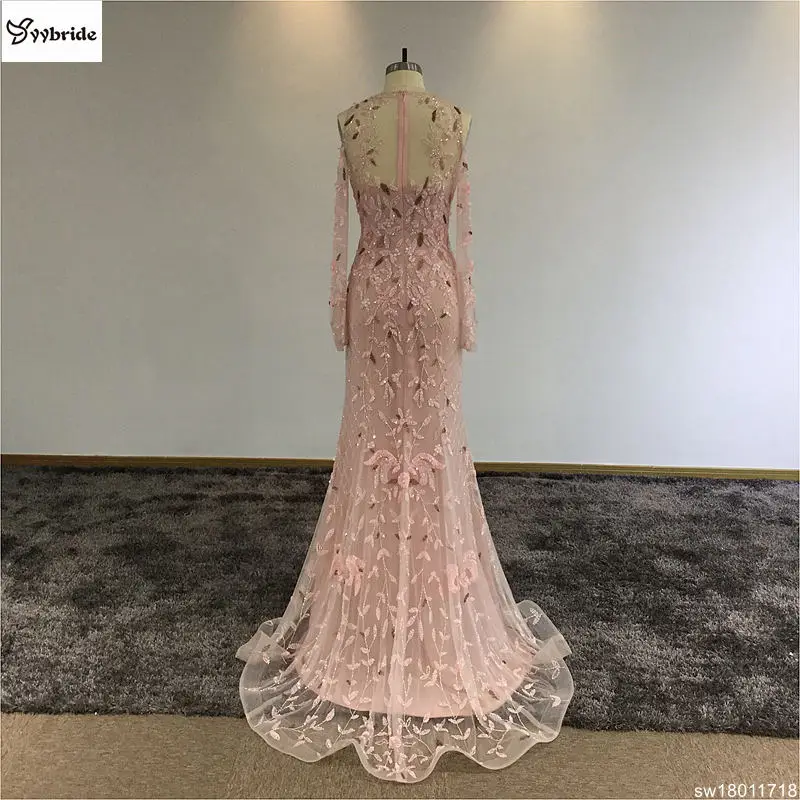 Платье с круглым вырезом длинным рукавом и юбкой годе|scoop neck bridesmaid dress|neck floatneck therapy