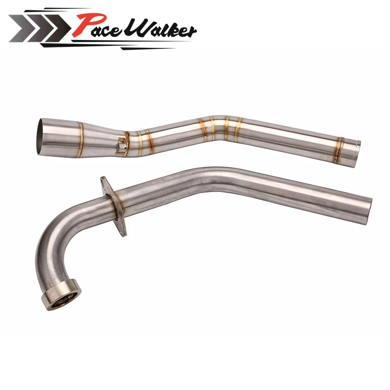 Бесплатная доставка Мотоцикл выхлопной трубы ссылку MID Пух для Yamaha R15 глушитель