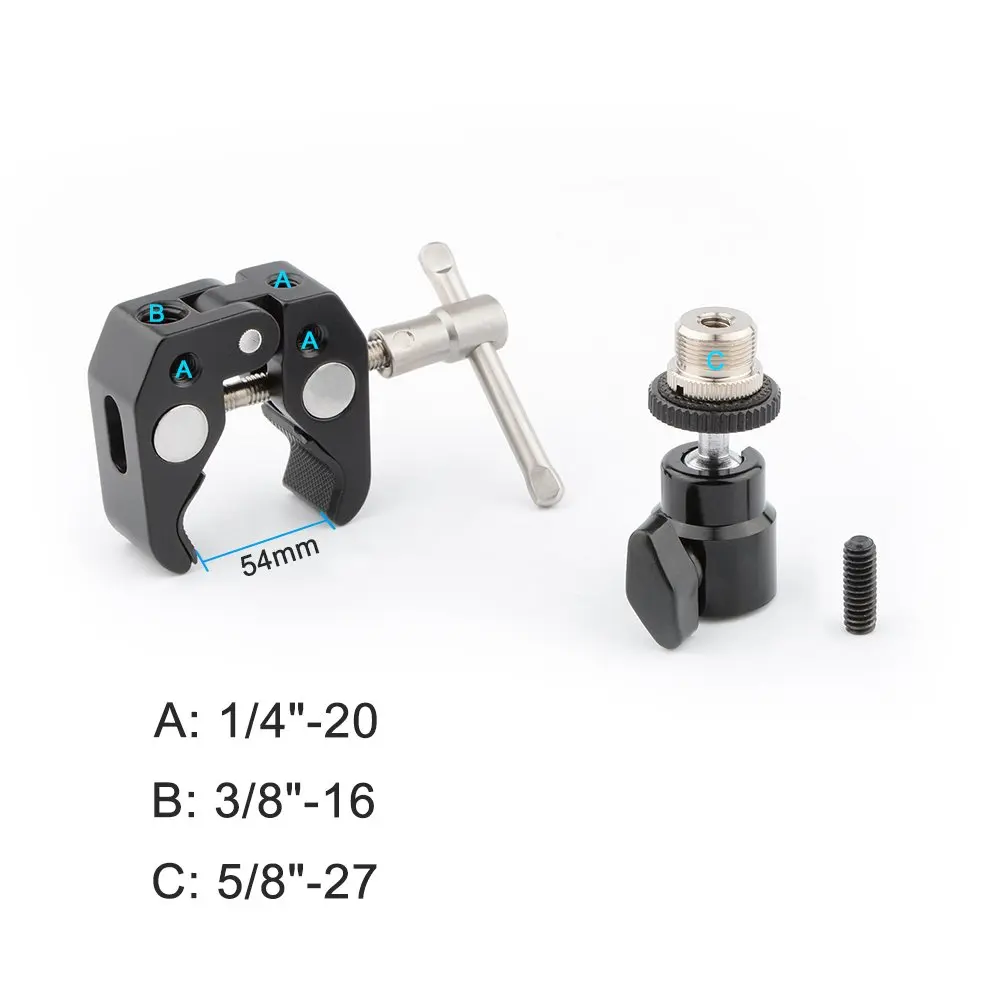 Шарнирный зажим 1/4 мм миниатюрная шаровая Головка для микрофона штатива камеры |