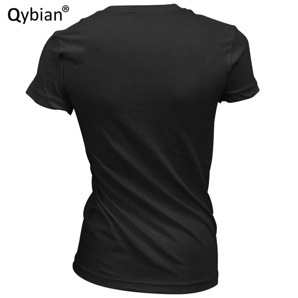 Qybian 2021 Новейшие женские футболки с V образным вырезом повседневные коротким