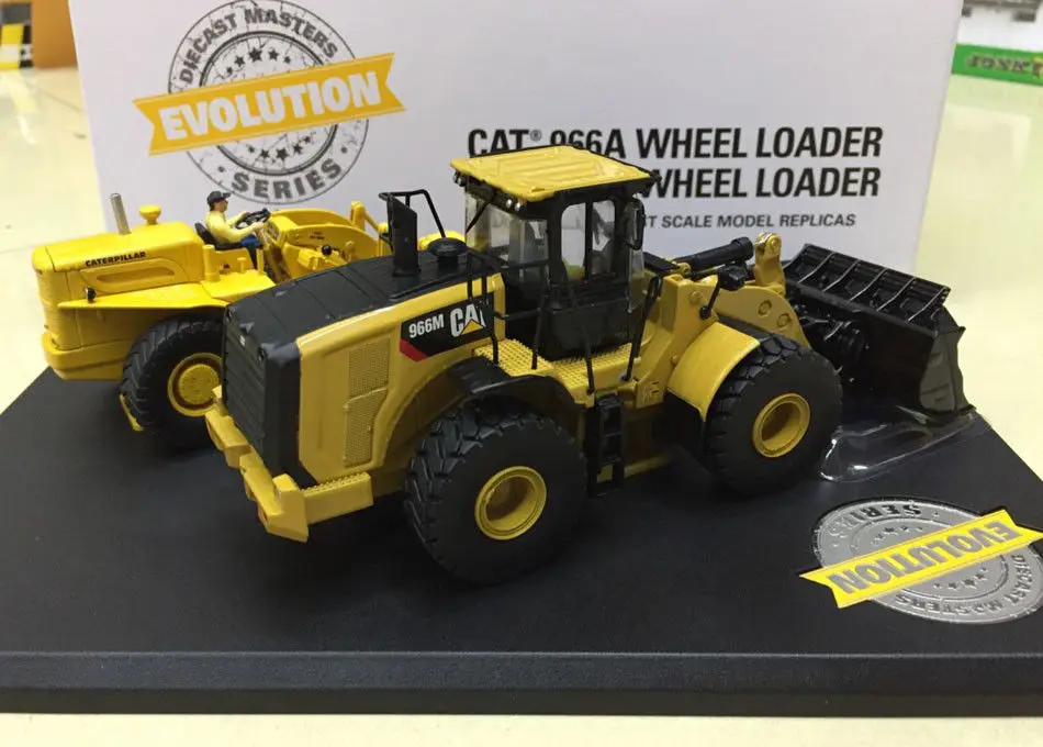 Evolution гусеница Cat 966A + 966M колесный грузчик 1:50 весы от бренд Diecast Masters 2 единицы