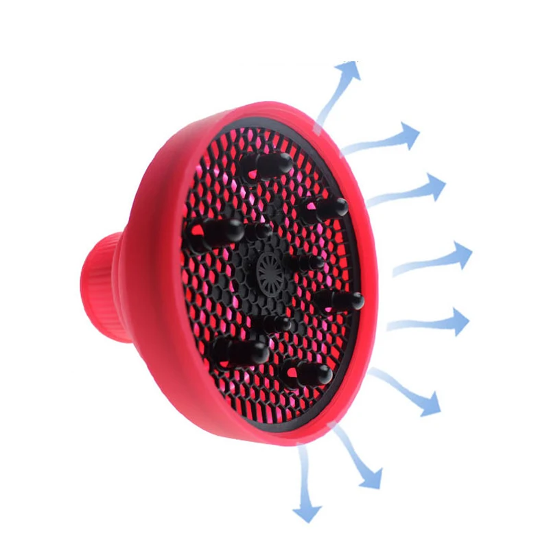 Горячие легкие складные силиконовые инструменты для волос диффузор салона