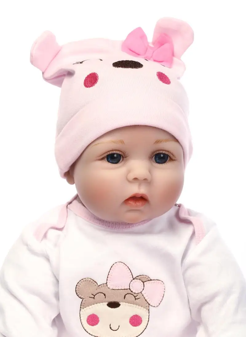 55 см мягкий силиконовый корпус bebes Reborn Baby кукла игрушка для девочек Новорожденный ребенок подарок на день рождения перед сном раннее образование Рождественский подарок