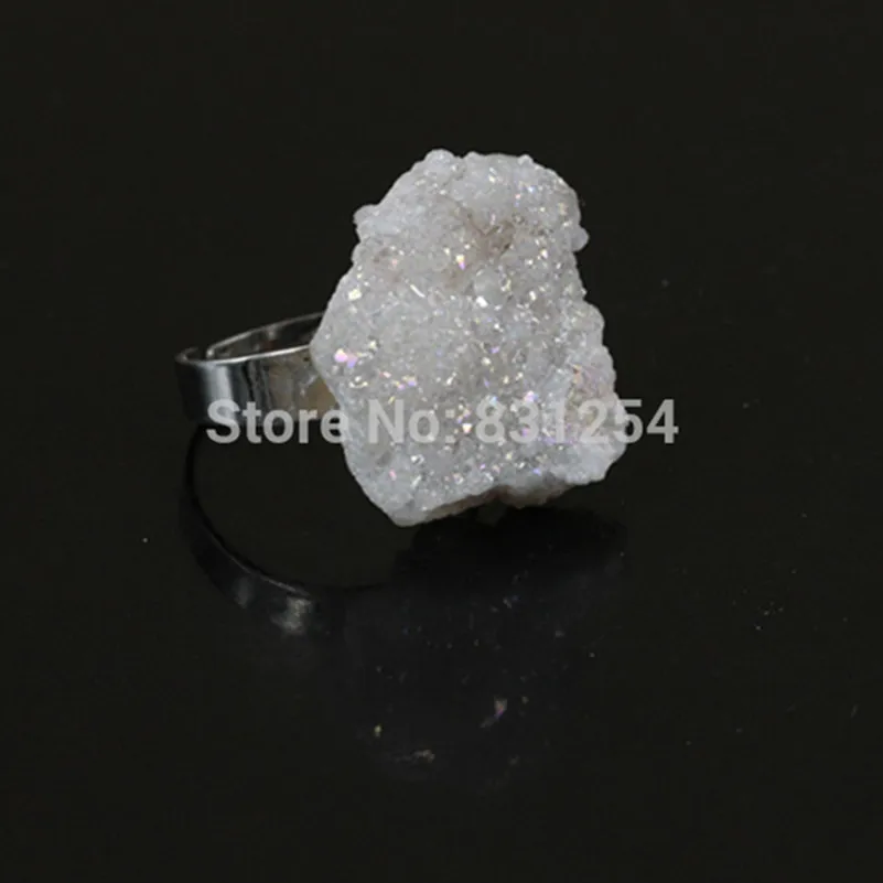 1 шт. женское кольцо из титанового кварца с натуральным камнем|ring mouth|ring without stonering