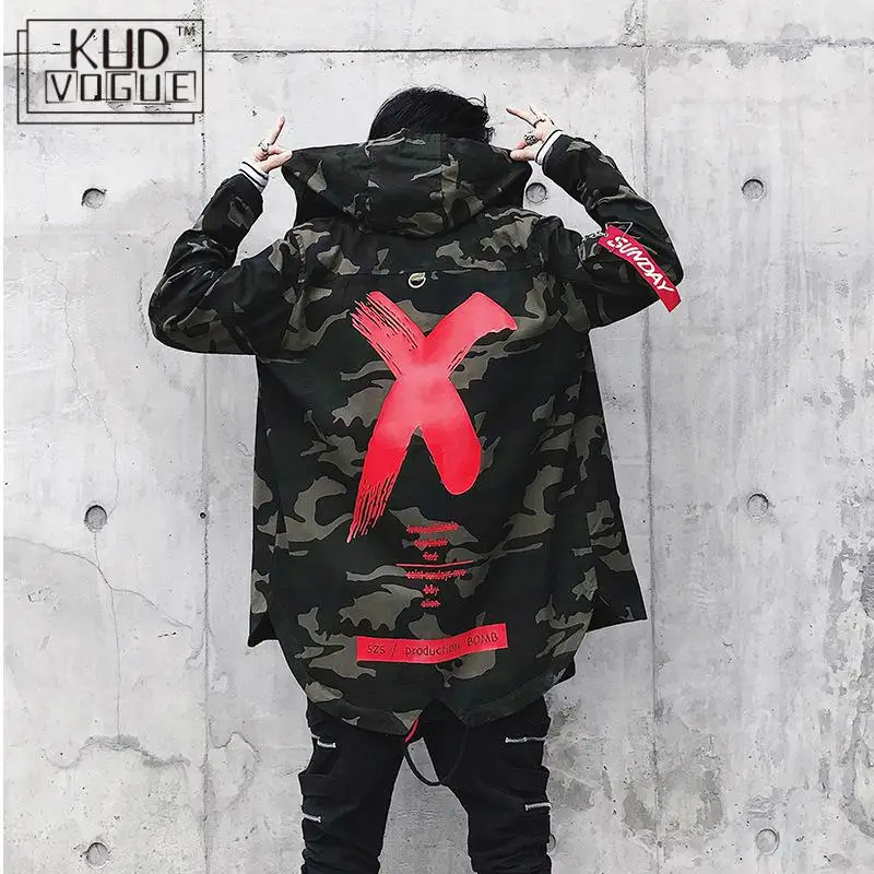 Мужская камуфляжная куртка X пальто куртки хип-хоп Camo Sunday Куртки размер США s-xl ветровка парка Корейская Военная армейская 4829