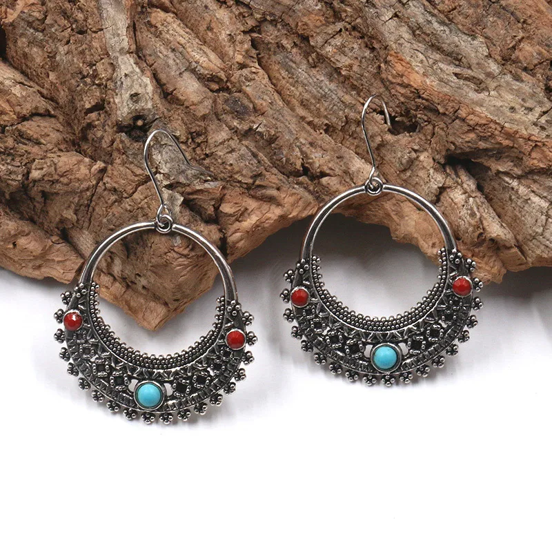 Турецкие винтажные индийские серьги Jhumka для женщин свадебные этнические