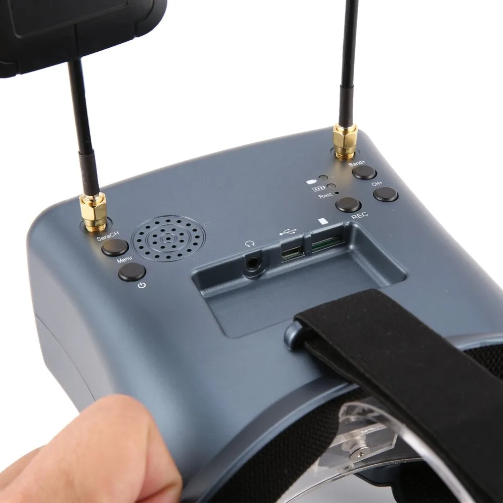 LS 008D 5 8G FPV Googles VR очки высокого качества 40CH с 2000mA батареей DVR разнообразие для