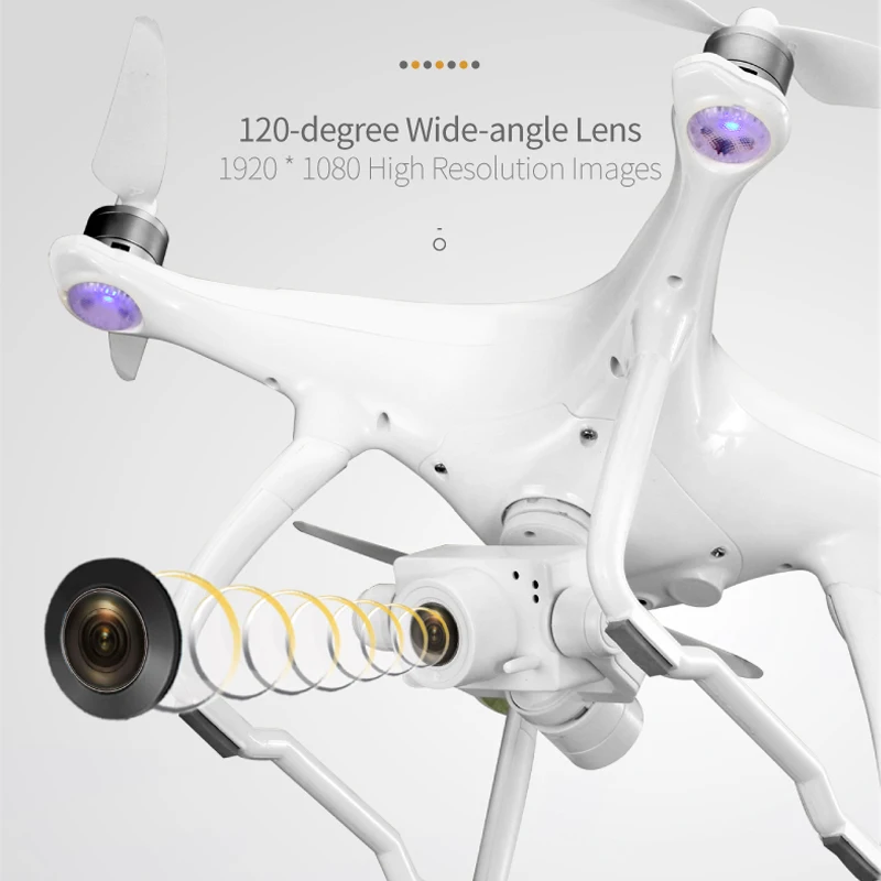Gps Дроны с камерой HD 1080P широкоугольный объектив регулируемая камера wifi FPV Follow Me