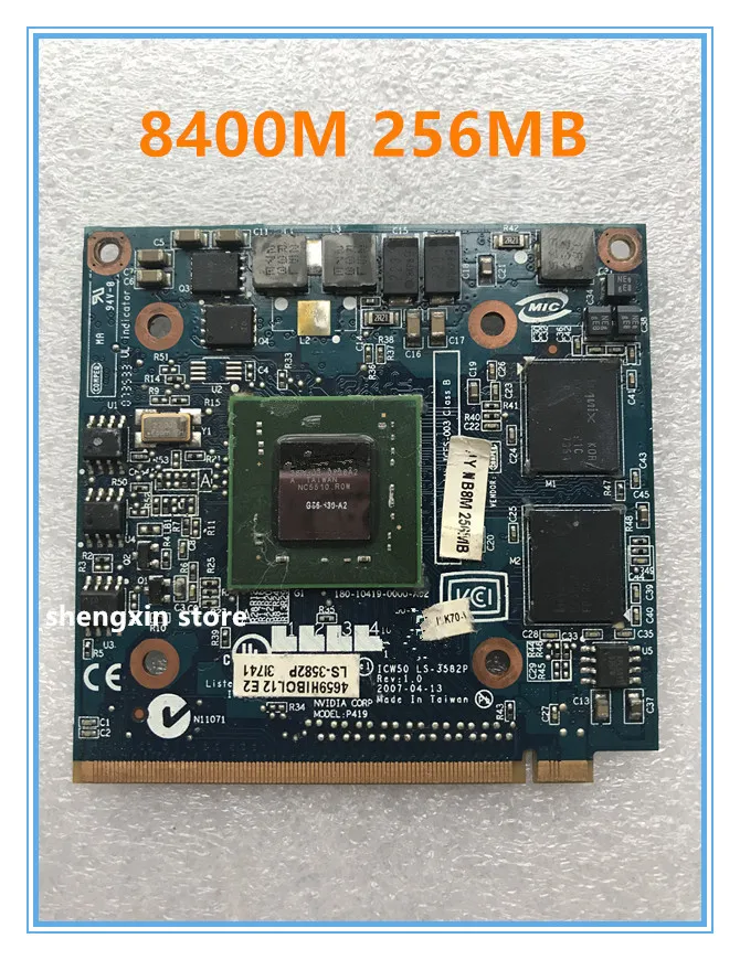 Видеокарта для 4730G 5520G 5530G 5710G 5730G 5720G 6593G 7520G 7530G 7720G 7730G 8400M GS 256MB тест на видеокарту